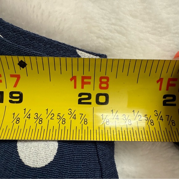 EUC Sézane Women’s Navy Polka Dot Blouse With Bow Sleeves “Lara Blouse” - Picture 9 of 10